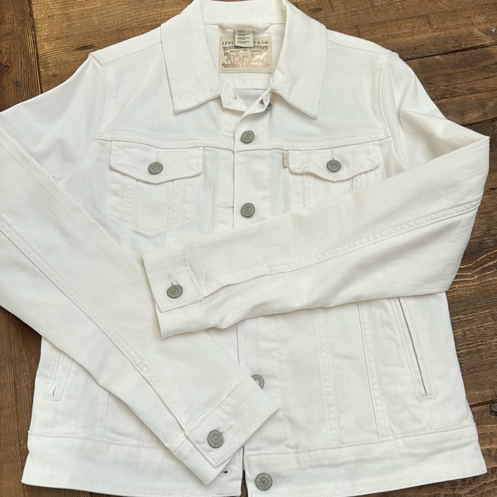 Levi’s White Denim Jacket - image 1